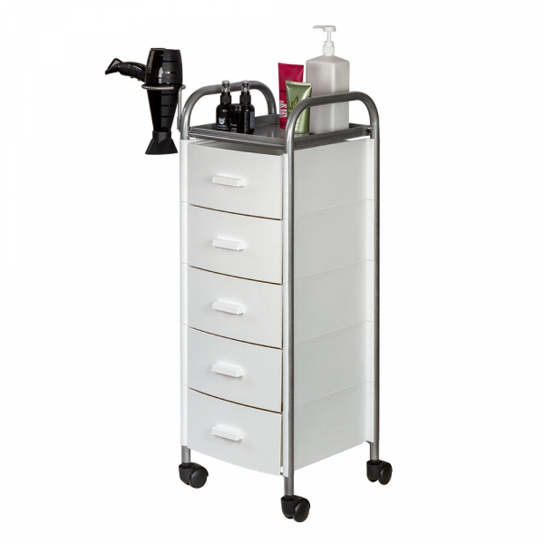 Тележка парикмахерская Глорис-02, белый