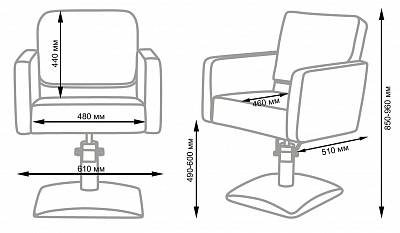 Парикмахерское кресло Одри: вид 13