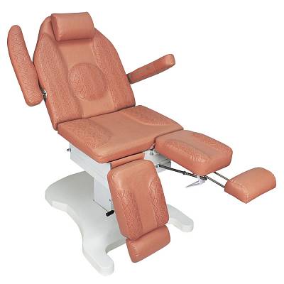 Педикюрное кресло ОНИКС-03, 3 мотора, Белый: вид 4